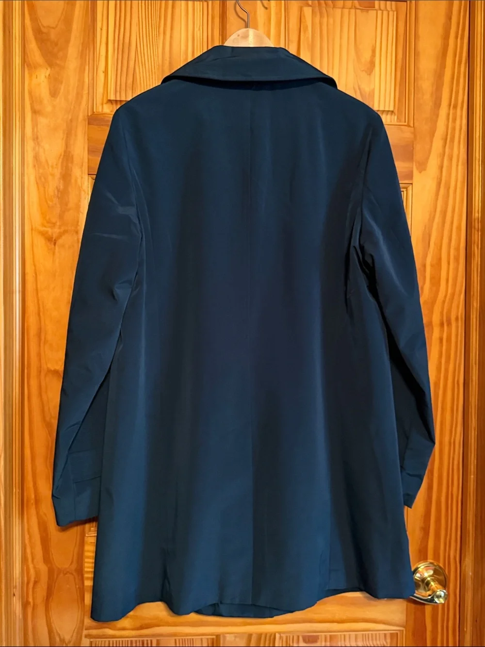 Croft and Barrow Women's Emerald Green Button-Up Trench Coat